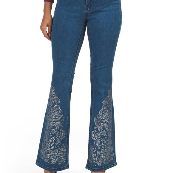 Catherine Malandrino Denim - CATHERINE MALANDRINO Flare Leg Jeans Medium Wash